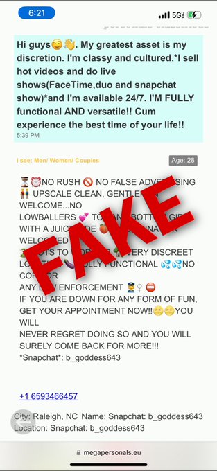 FAKE &hellip;&hellip; IM NOT IN RALEIGH NC AND NEITHER ARE THEY THIS AD IS BEING POSTED IN MULTIPLE CITIES COLLECTING<a href="/tag/period"class="tags"><span>#period</span></a>