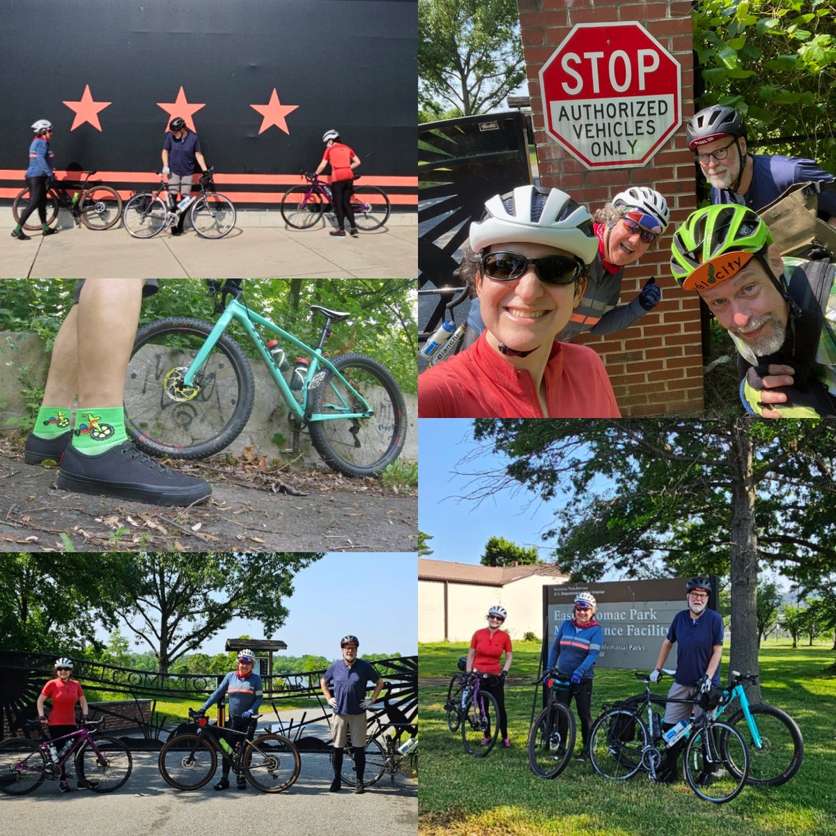 Rode my big bicycle & wore my big wheel socks today & led #urbanadventureride from East Potomac Park up to Lake Artemesia & back! 
#bikedc #bikemd #bicycleride