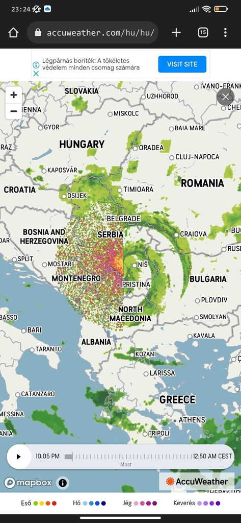 Weather in Serbia can be quite rough