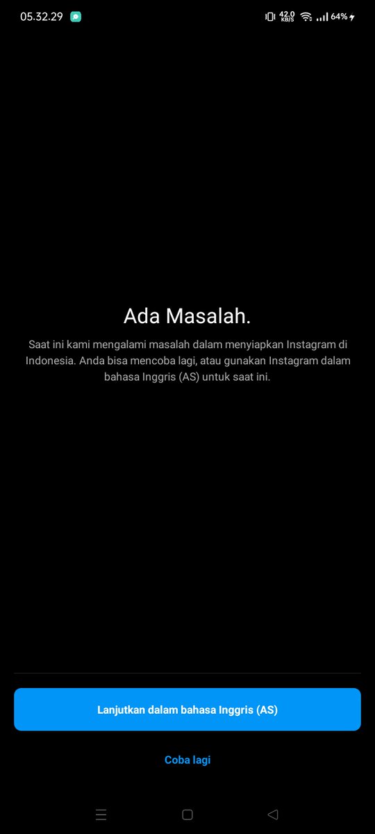 pantesan nda bs dibuka.. ternyata #instagramdown