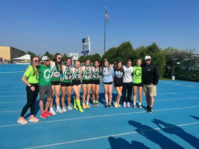 GCHSGirlsTrack's tweet photo. Here are your 3A 4x400 Meter Relay 6th place state finishers! Congratulations to Ava, Sofia, Catherine, and Bella.  Thank you alternates for supporting and keeping our girls focused!! https://t.co/QK8arT74Oj