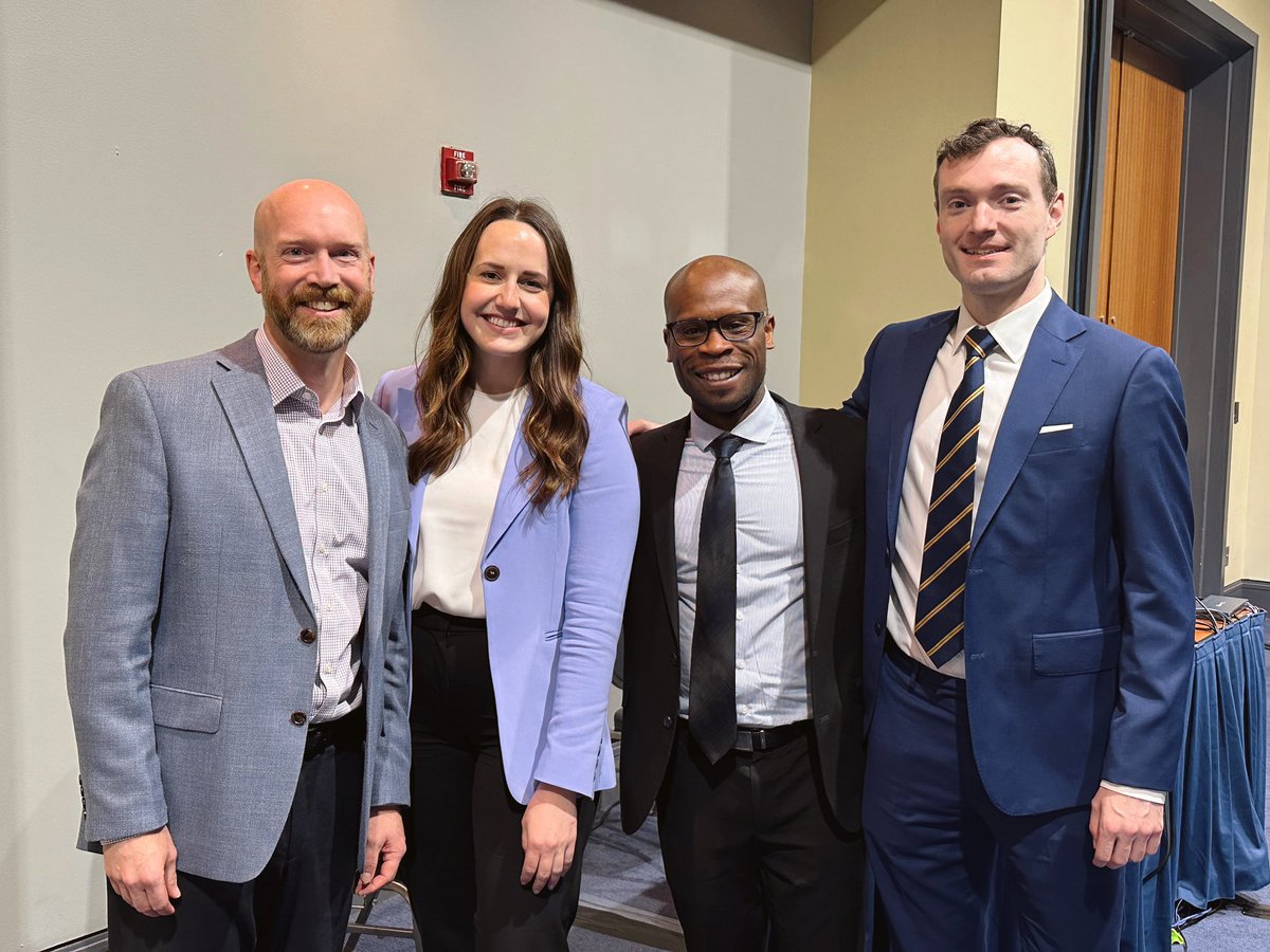 Solid representation from @pittccm and @PACCSM today, discussing #delirium, #sedation, and long-term #cognition at #ats2023! Grateful for @timothygirard, @chukonyemekwu, and Niall Prendergast for being an incredible research team! #teamscience @ATSCritCare