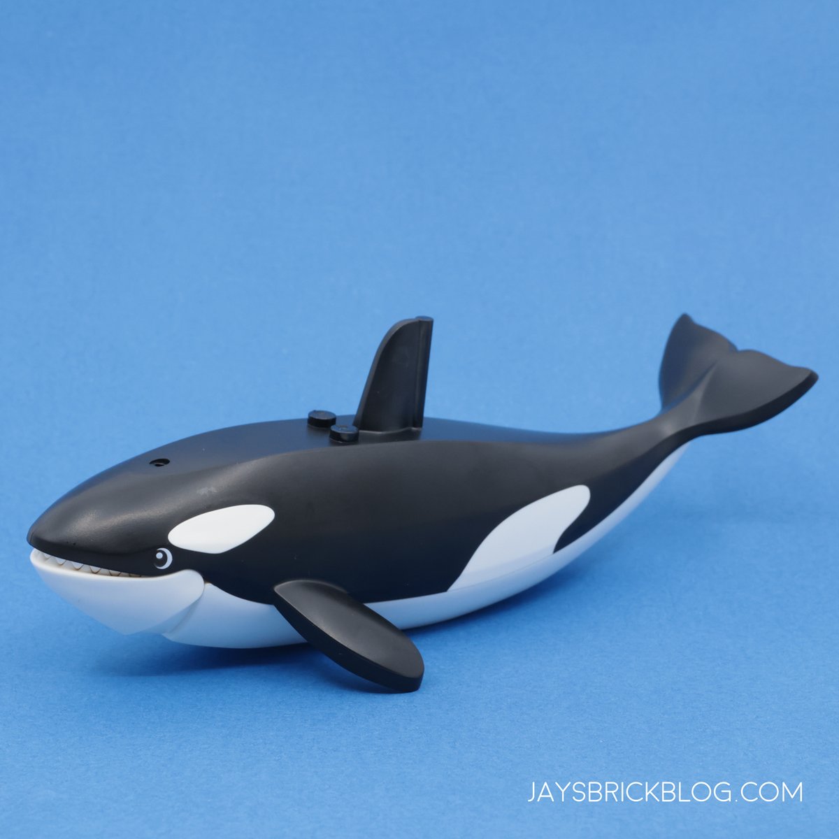 The new LEGO Orca is awesome! It can even wear party hats! My