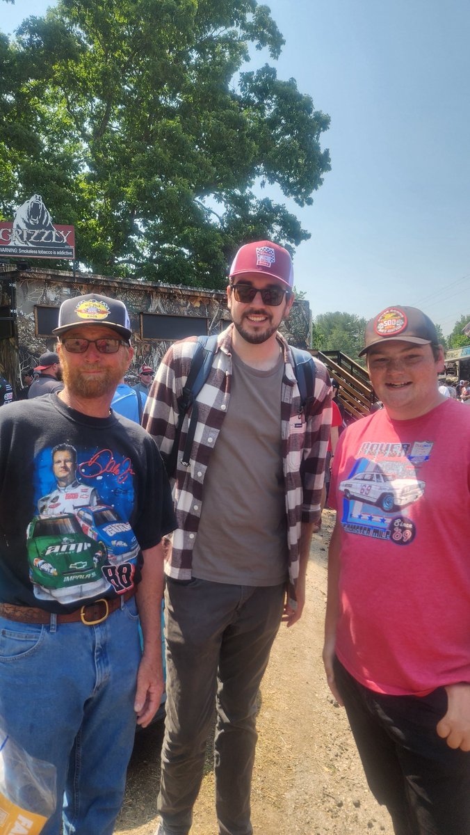 It was awesome getting to meet you <a href="/EricEstepp17/">Eric Estepp</a> best nascar YouTuber there is. Hope you can make it to my home track <a href="/MonsterMile/">Dover Motor Speedway</a> eventually