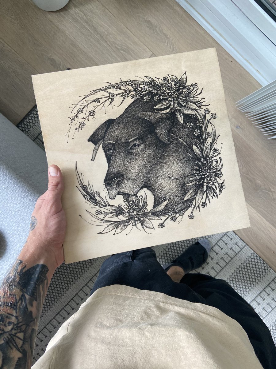 A friend of mine lost a member of the family. Sending love their way with this portrait to commemorate Tony 🐕