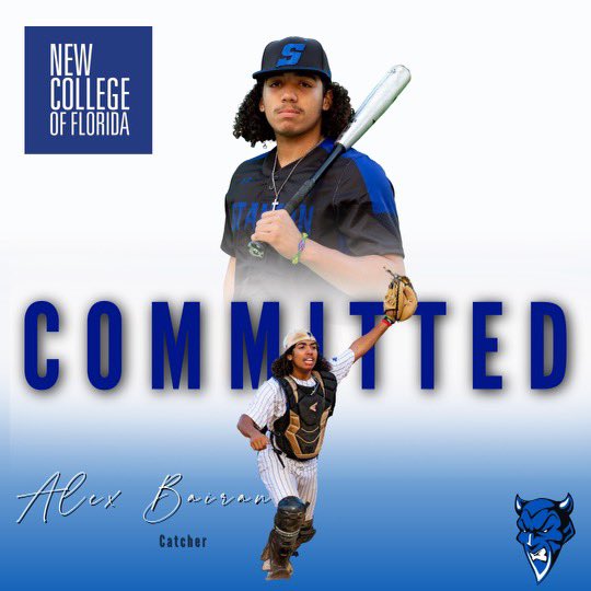 Congratulations to <a href="/bairan_alex/">Alex Bairan</a> on his commitment to New College of Florida. <a href="/BrentASJax/">Brent Martineau</a> <a href="/1010XLAG/">Andrew Gibson</a> <a href="/CFreemanJAX/">Clayton Freeman</a> <a href="/SCPBlueDevils/">Stanton Athletics</a>
