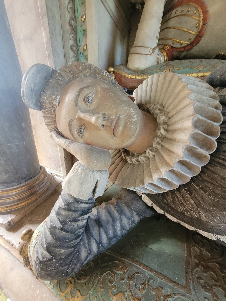 Little Mattathia in her pretty little alcove at Snarford. #monuments #MementoMoriMonday @ChurchesFest