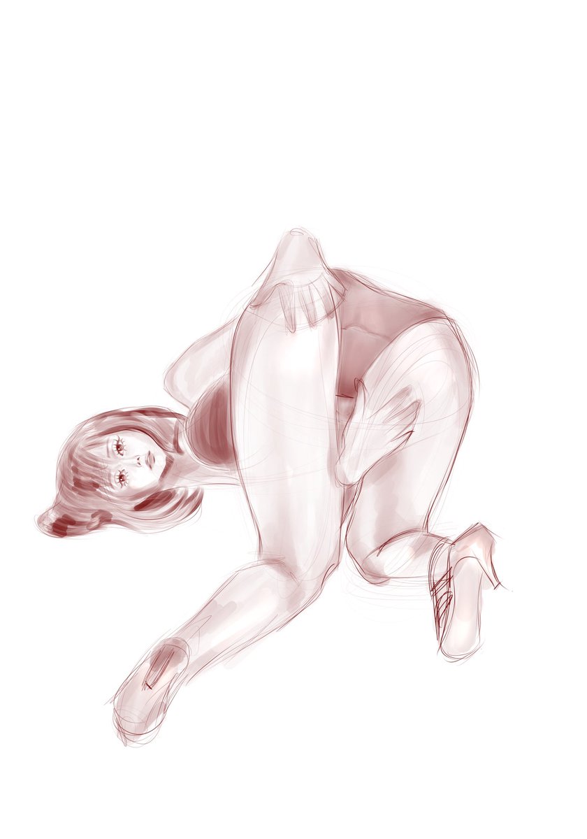 AloonaTheArte's tweet photo. Sketch before bed 💤
#digitalart #sexybookpose https://t.co/G6SDoxiTtt