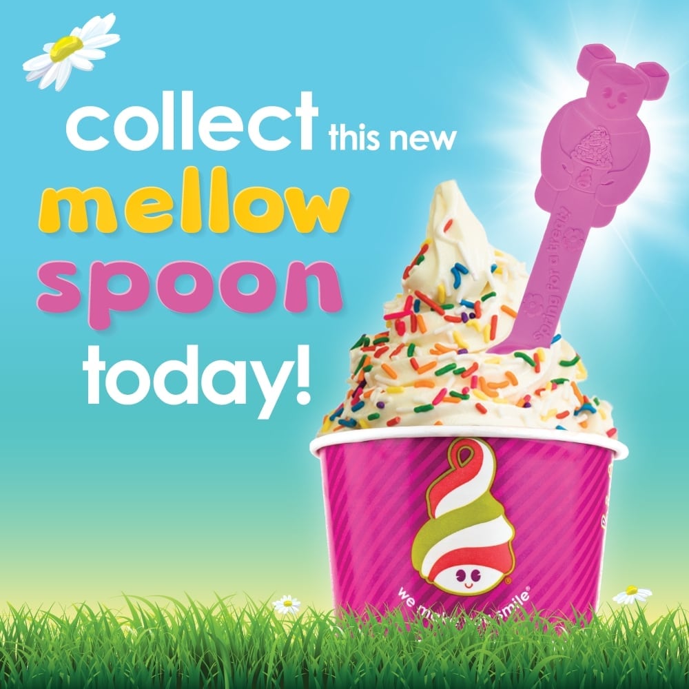 Spring is here and so is our NEW collectible Mellow Spring SPOON!
Hurry into Menchie’s today and add this limited-time-only spoon to your collection!

#Menchies #Froyo #Spoon #New #Collectible #Rochesterhillsmi #Sundae #Sunday #weekendtreat #newweek #michiganfoodie