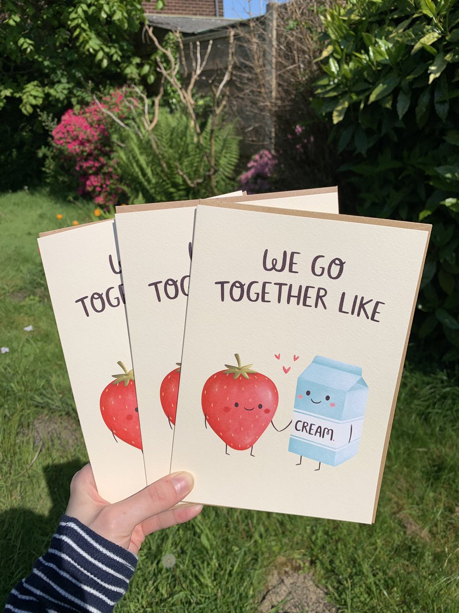 For the last day of national stationery week ✏️ I’m popping in a free strawberries and cream card with every order just for today from my Etsy shop 😊
etsy.com/uk/shop/Mayblo…

#shopindie #handmadehour #natstatweek