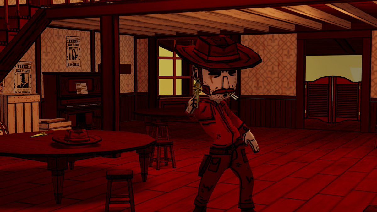 drowningfishdev's tweet image. Come to the best saloon on the entire west.
Get a drink, relax and hang around but please,
PLEASE don't shoot the barman.
Out very very soon for PC👀
#UAGames #simulationgame #gamedev #indiedev #gamedeveloper #indiegame