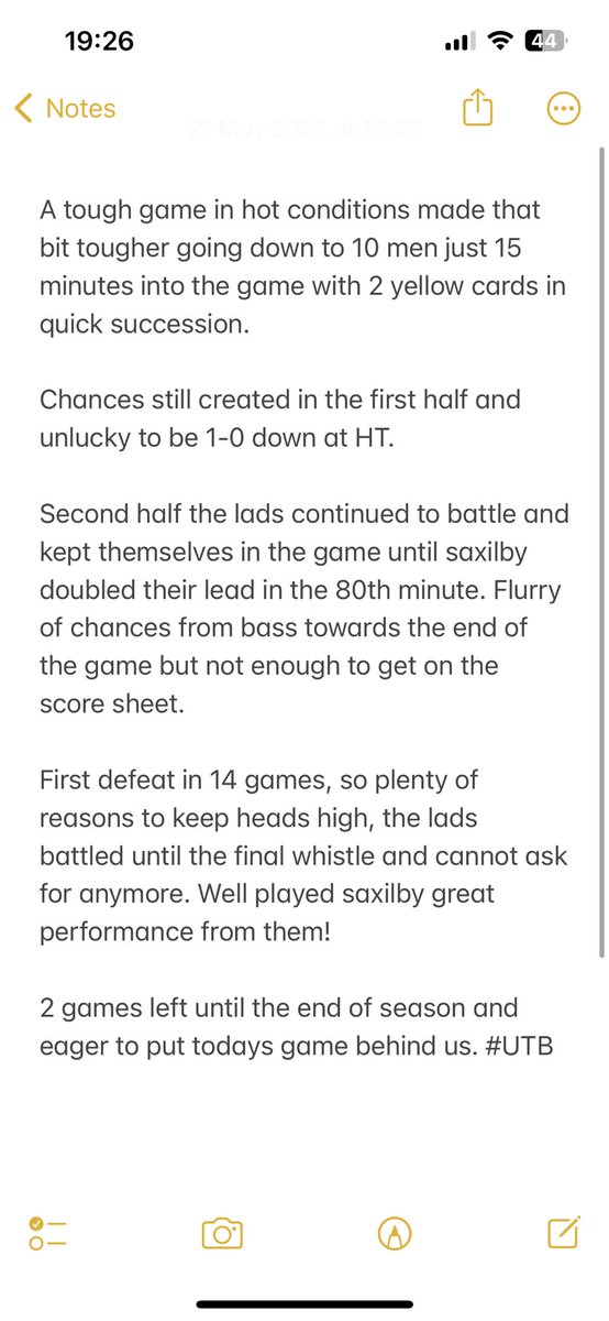 Bassingham Bugle Horn FC tweet media