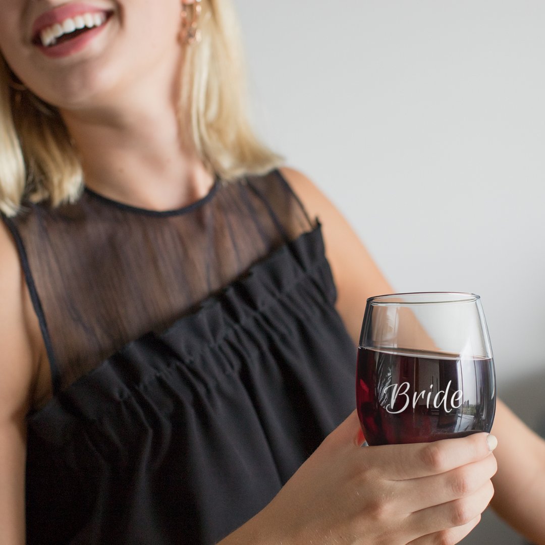 Get a cute stemless wine glass from Aerana's shop! We have cute bridesmaid glasses as well as the 'Mrs.' glass that can be customized with your last name 💍💕.

etsy.me/41W5r60

#weddingfavors #partyfavors #alwaysabridesmaid #newbride #weddinggift #stemlesswineglass #wine