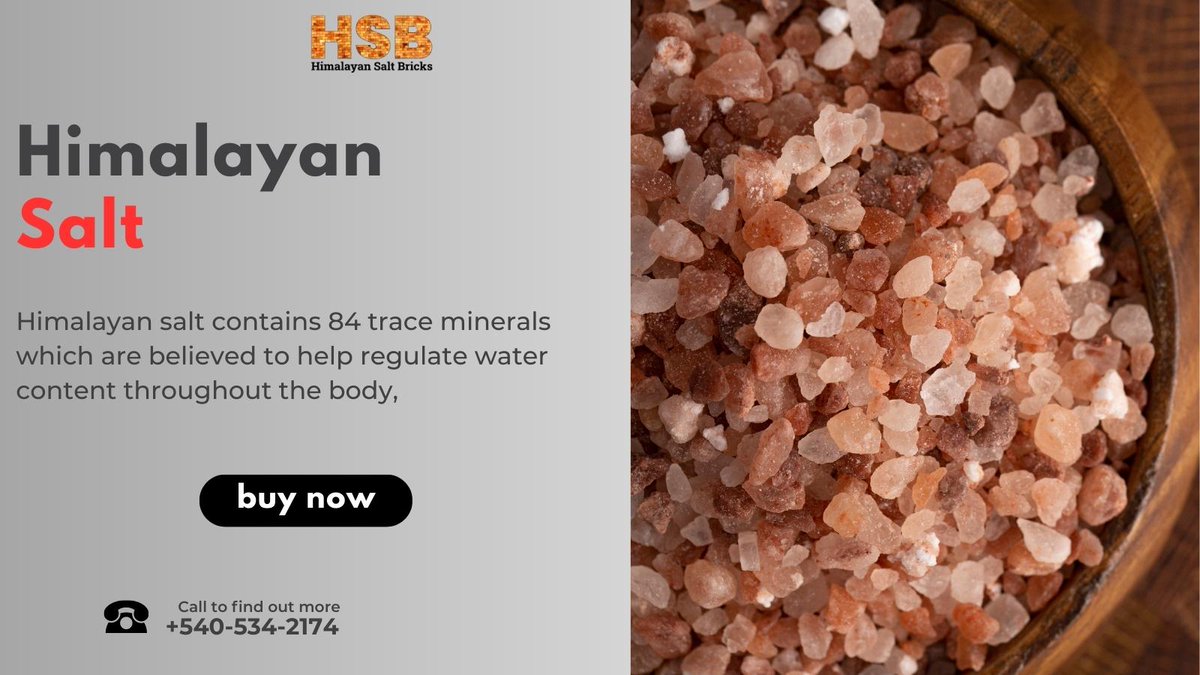 UsSaltbricks's tweet image. Himalayan salt includes 84 trace minerals that are thought to support healthy cellular metabolism, balance pH in your cells, and control water content throughout the body.

#himalayansalt #pinksalt #walldecor 
#sundayvibes #SundayFunday #2yearsofSOUR #UFCVegas73 #主的祈祷