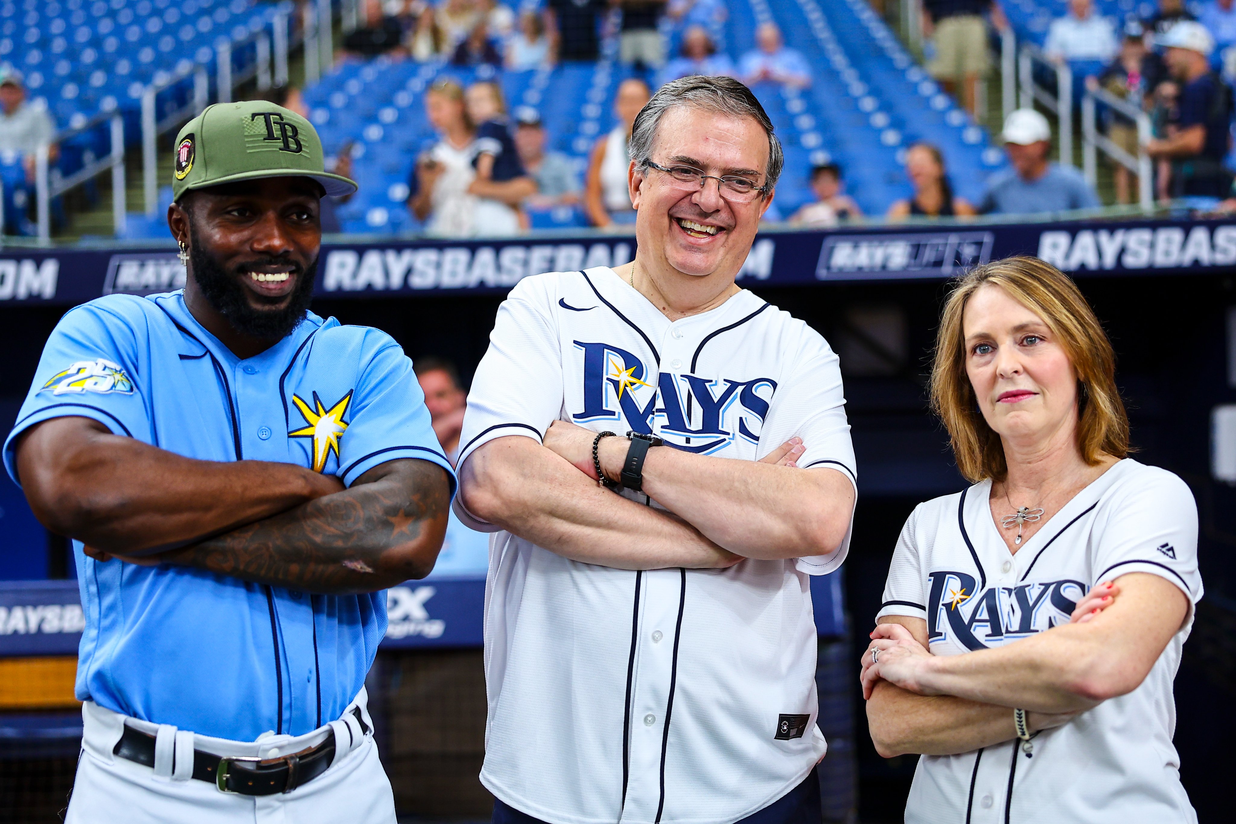 Randy Arozarena and Rays host Mexican secretary of foreign affairs Marcelo  Ebrard