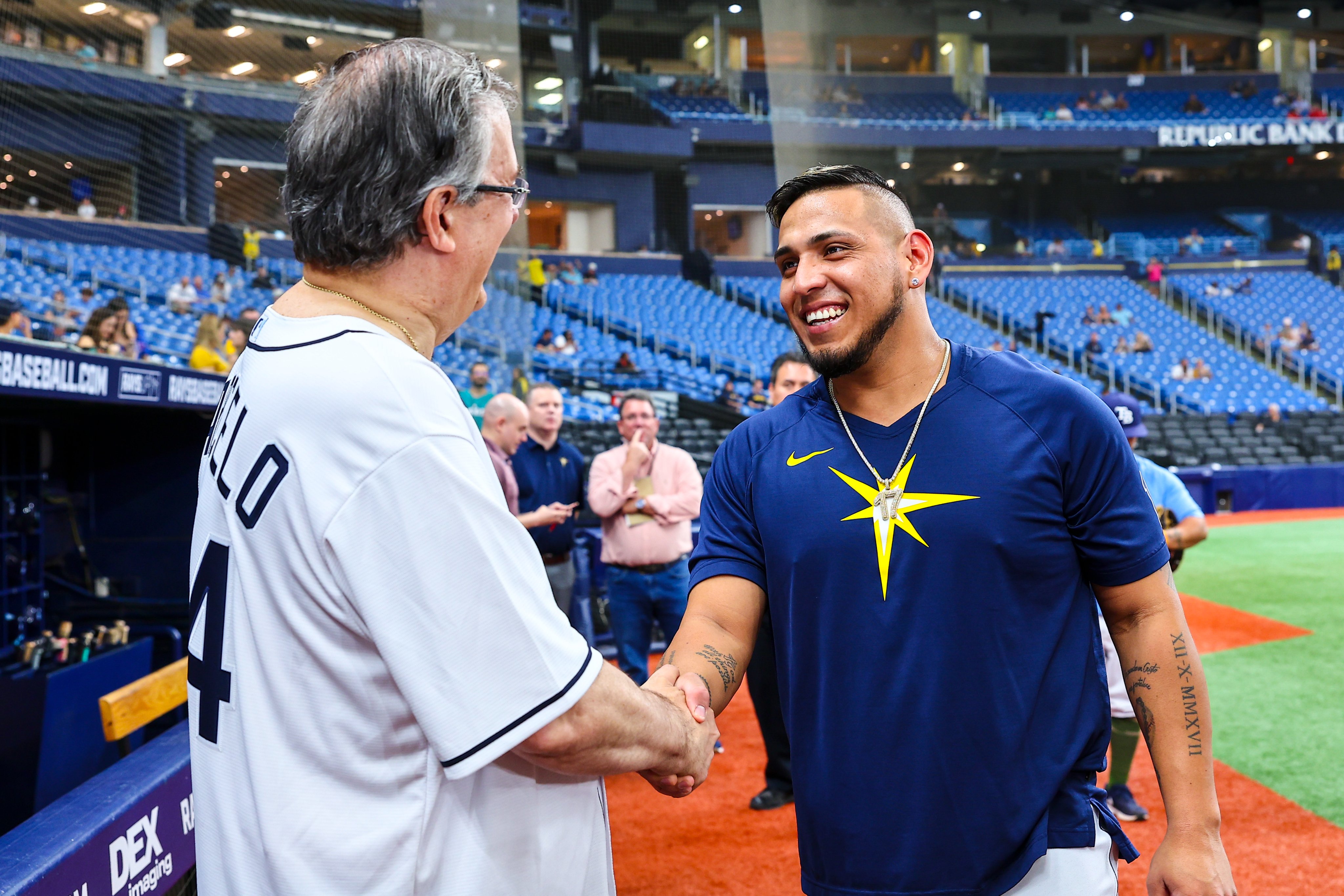 Randy Arozarena and Rays host Mexican secretary of foreign affairs Marcelo  Ebrard