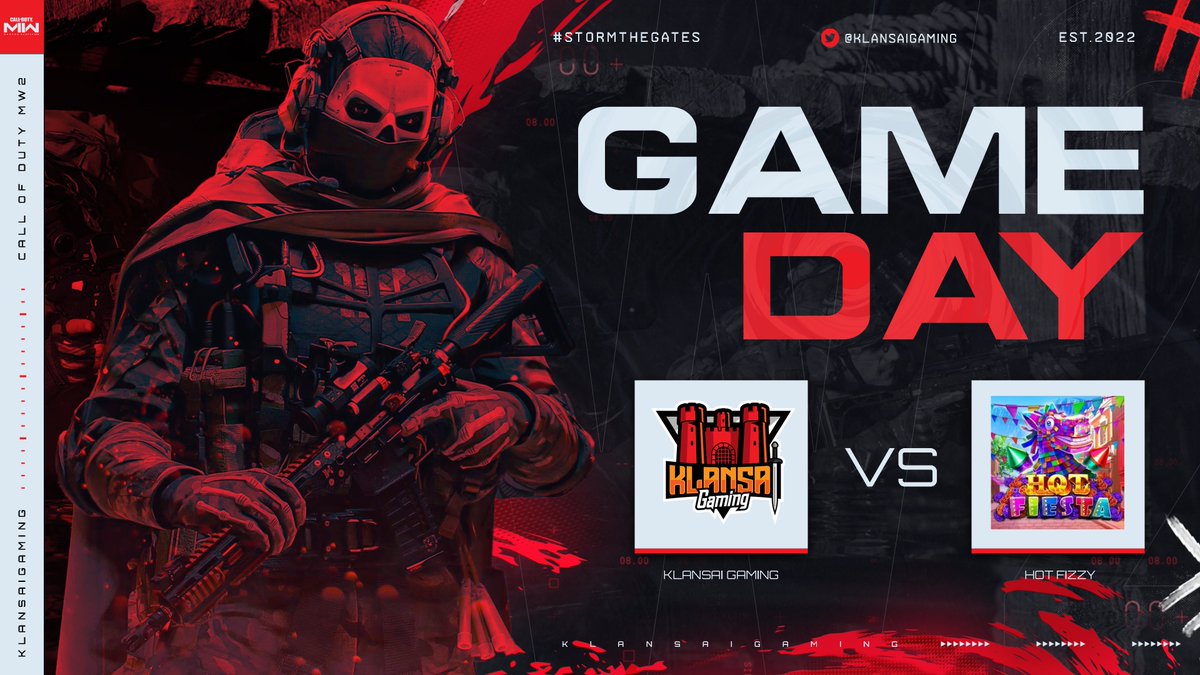 ⚔️GAME DAY⚔️

KlanSai Gaming back in action tonight as they take on Hot Fizzy in Losers Round 1 in @XP_Europe Playoffs.

⏰8.30pm
💻 twitch.tv/scrobbie_

Roster:
⚔️@Aloyy__ 
⚔️@DarrenRobbie8 
⚔️@TayysVII 
⚔️@Chazzy_cod 

@ZGameEnergy 
#StormTheGates