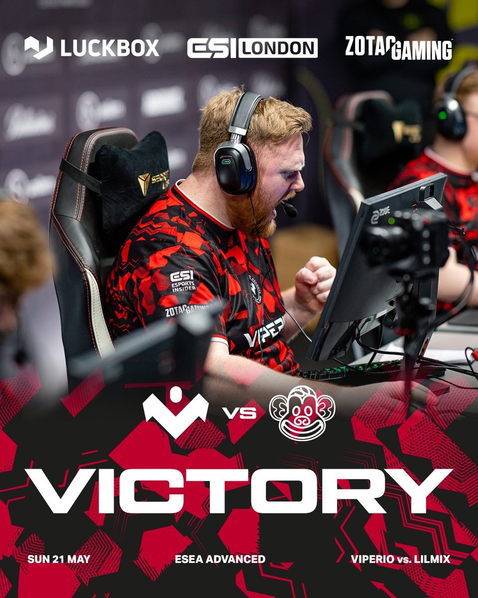 viperioesports's tweet image. 6W-3L record for Viperio in @ESEA Advanced after a convincing 16-5 win versus @lilmixgg. GGWP! #VIPWIN #TheAngels