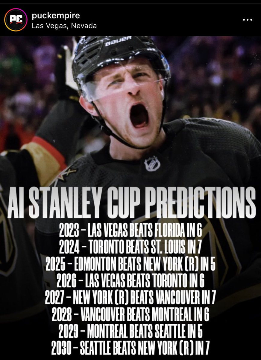The Canucks are winning the Stanley Cup in 2028 confirmed. #Canucks