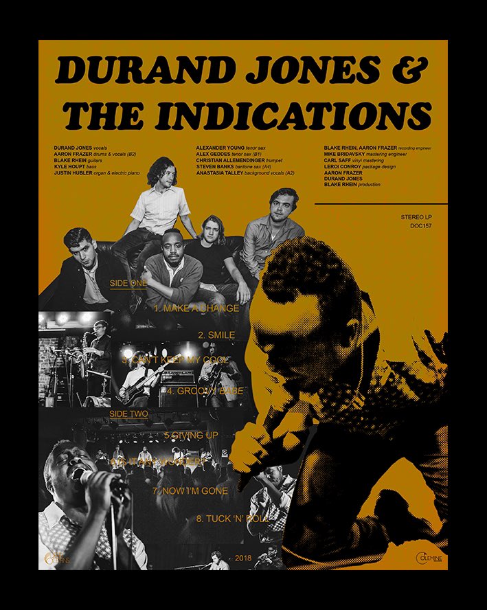 jjustiice's tweet photo. Durand Jones &amp; The Indications Poster Design by moi https://t.co/Bs6ZPKENfr