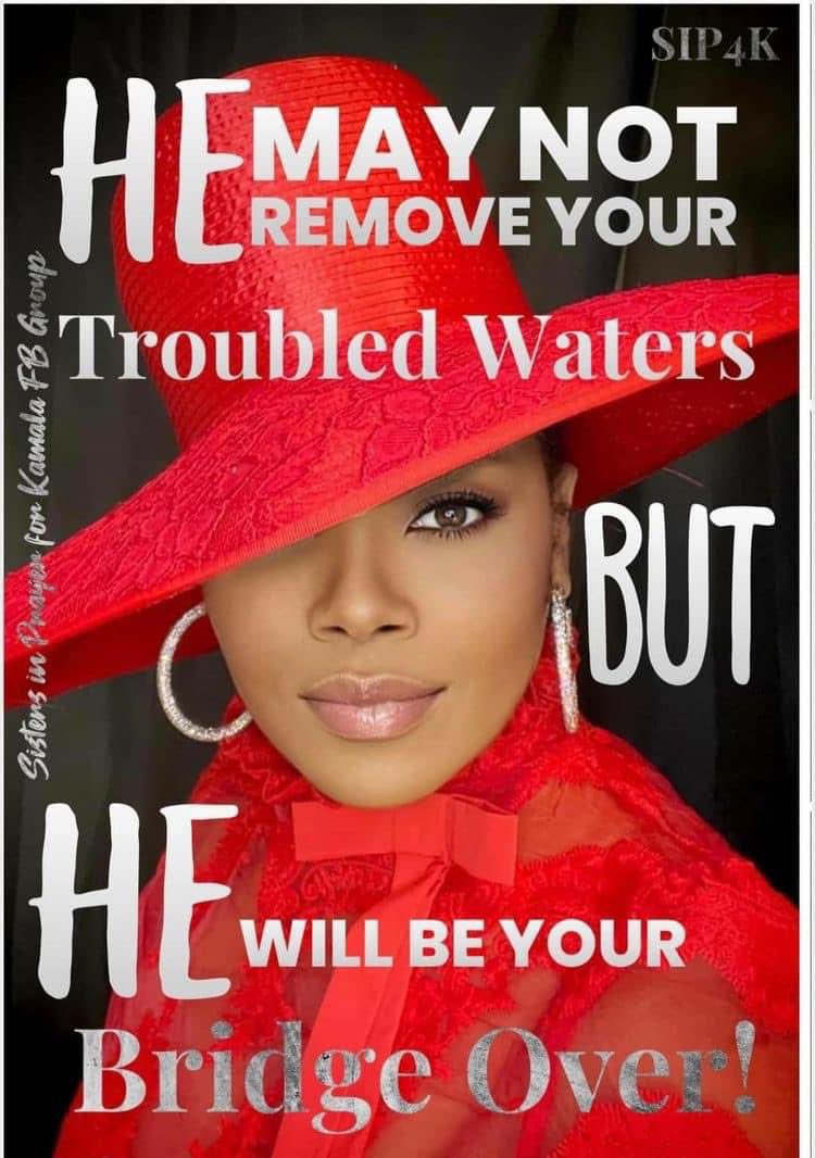 Put on your #SundayBEST 👠❤️💋🎒🧣💄and know that HE will be your bridge over Troubled Water ⛩️💦. #SundayInspiration #BridgeOverTroubledWater