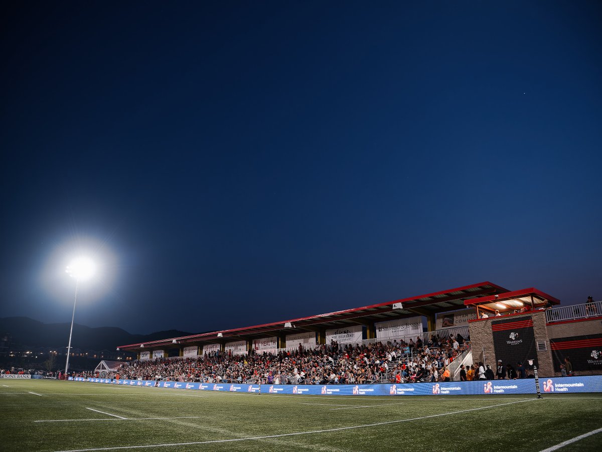 utwarriorsrugby's tweet photo. Zions Bank Stadium was SOLD OUT last night with 4,500 in attendance! 🎉🎉
Thank you Warriors Nation for an incredible night!
#ForTheNation https://t.co/ZZPAPGSuJa