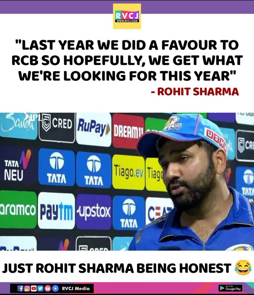 WadhwaniRahul1's tweet photo. Last year #MumbaiIndians won the last game and favour RCB this year they favoured us by losing their last game. #ThankYouRCB
#RCBvGT https://t.co/AvpLk94Cml