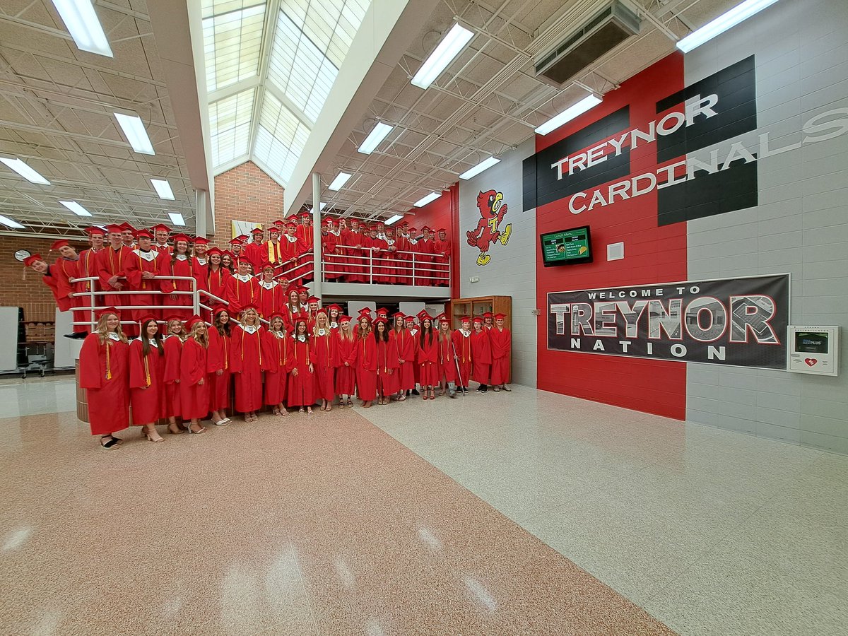 Congratulations Class of 2023!  You make the Treynor Nation proud! #RollCards <a href="/THS_Principal1/">Treynor MS/HS Principal</a> <a href="/TreynorCSD/">Treynor CSD</a>