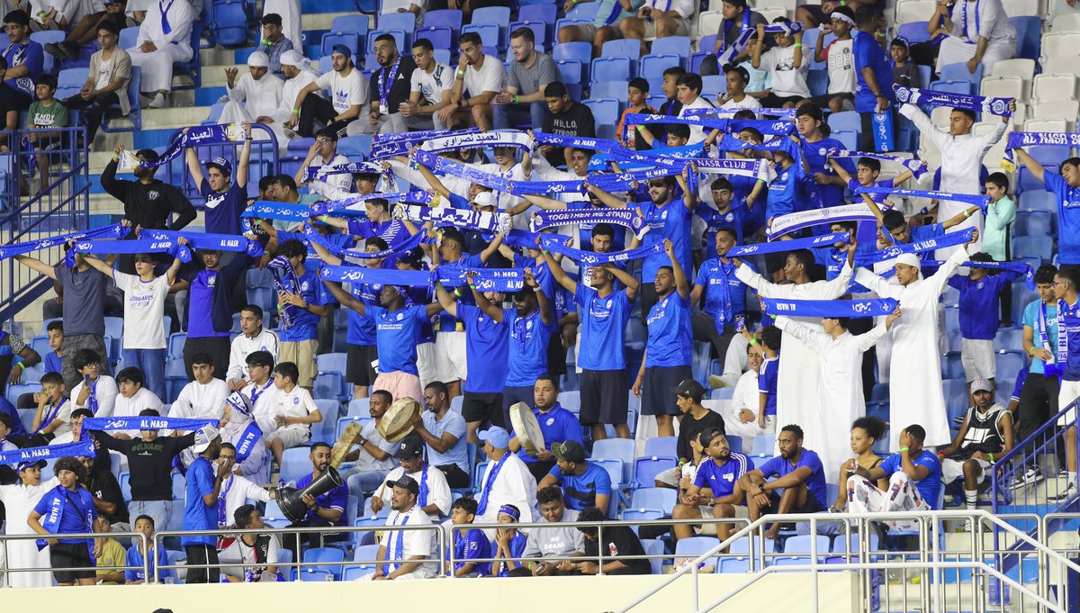 ALNasrSC's tweet photo. كفيتوا ووفيتوا 👏👏
 شكراً على كل ماقدمتموه لناديكم يا أوفياء 💙 https://t.co/uPNqmKLgYA