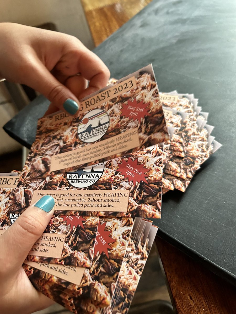 Hog roast tickets on sale at 12 today.  Again, come early for the tickets, they always sale out.