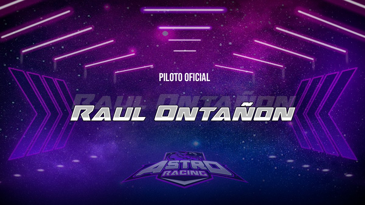 Astro Racing (@astro_racing) on Twitter photo 📢 ¡Raul Ontañon se une a <a href="/Astro_Racing/">Astro Racing</a>!
Hoy damos la bienvenida oficial a <a href="/raul_onta17/">Raúl Ontañón</a> 🇪🇸. Raúl lleva un tiempo entre nosotros y no podríamos estar mas contentos, piloto rápido y comprometido, muy pronto lo veremos en pista representando nuestros colores 💜
#WeAreAstro 👽 📢 ¡Raul Ontañon se une a <a href="/Astro_Racing/">Astro Racing</a>!
Hoy damos la bienvenida oficial a <a href="/raul_onta17/">Raúl Ontañón</a> 🇪🇸. Raúl lleva un tiempo entre nosotros y no podríamos estar mas contentos, piloto rápido y comprometido, muy pronto lo veremos en pista representando nuestros colores 💜
#WeAreAstro 👽
