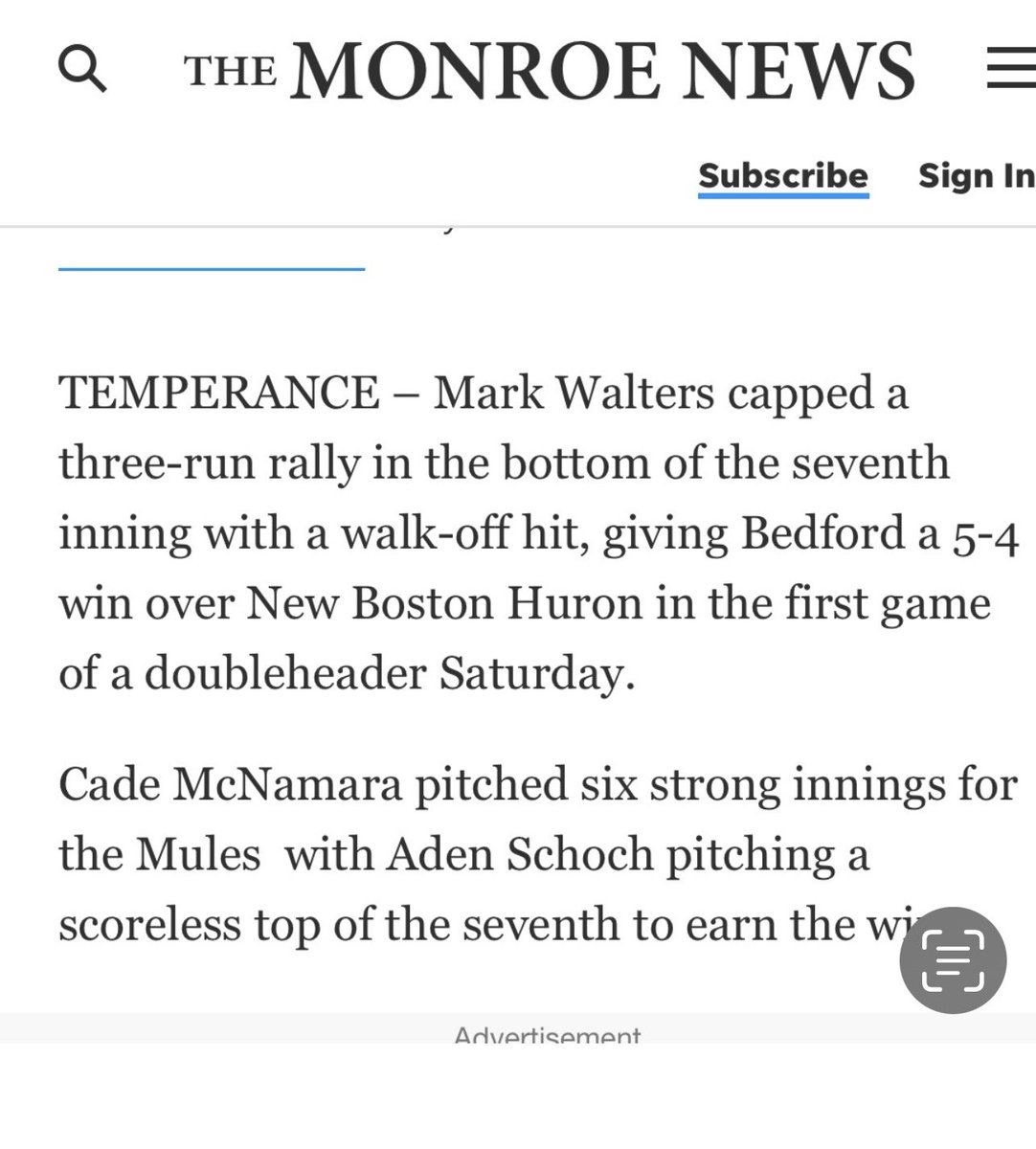 mcnamara_april's tweet photo. Way to stay focused ⁦@BedfordHSBase⁩ to get the W. Keep grinding, ⁦@cademac_18⁩⚾️⁦@DC_Toledo⁩ https://t.co/6xq9ftFjGa