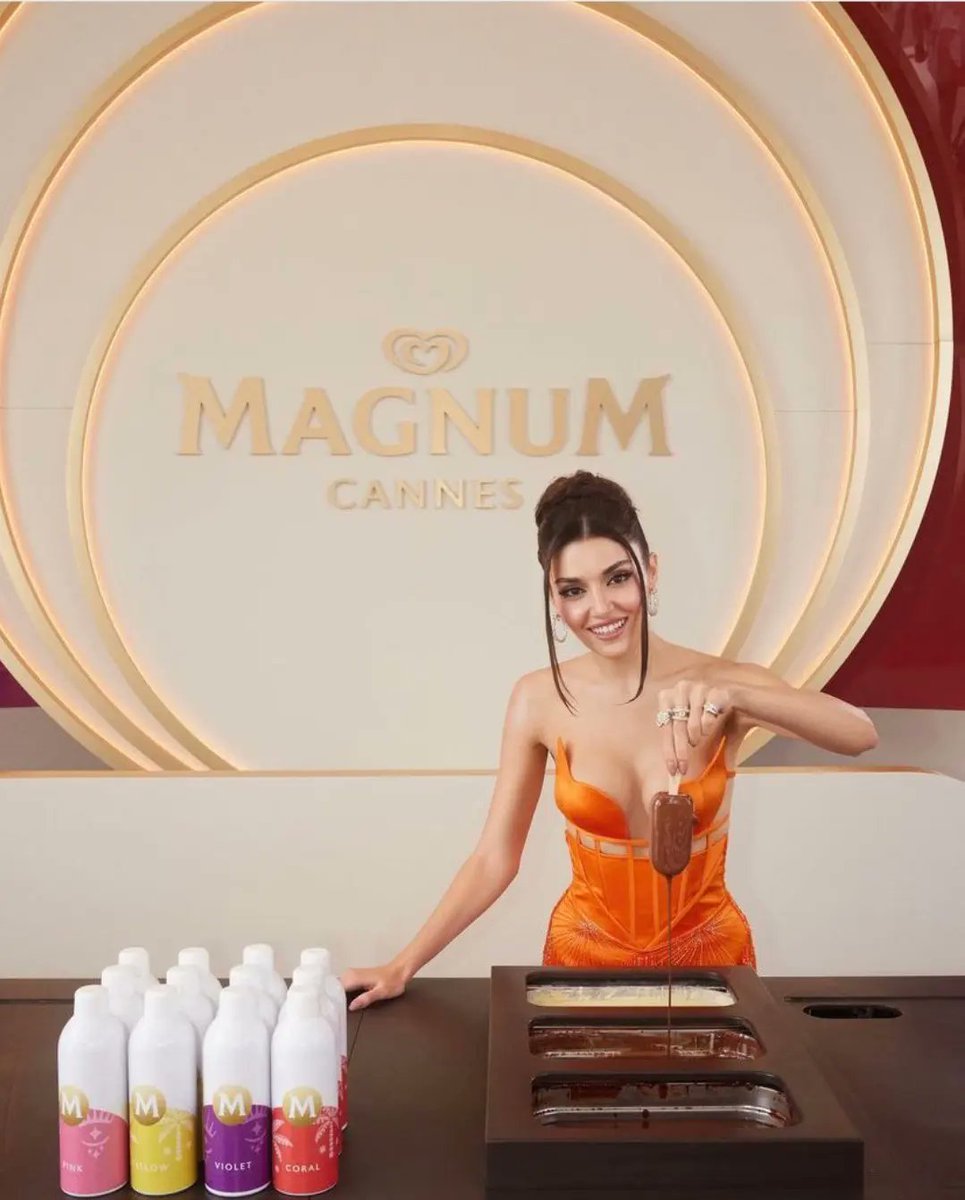 Sorry!! but @HandeErcel is the most beautiful advertising face for your brand 🧡🧡🧡🚀
#handeerçel 
#HazHiçBitmesin
#MagnumCannes
#HazPeşindeysen
#Cannes2023
#HandeErcelxMagnum
☀️ ✨