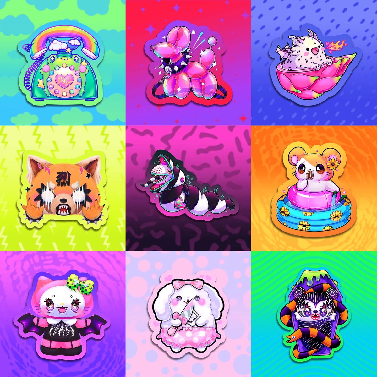 𝖍𝖊𝖑𝖑𝖔 𝖕𝖑𝖚𝖘𝖍 ☻ on Twitter "🐬🌈🧃 STICKERS ////// If you’d like to support