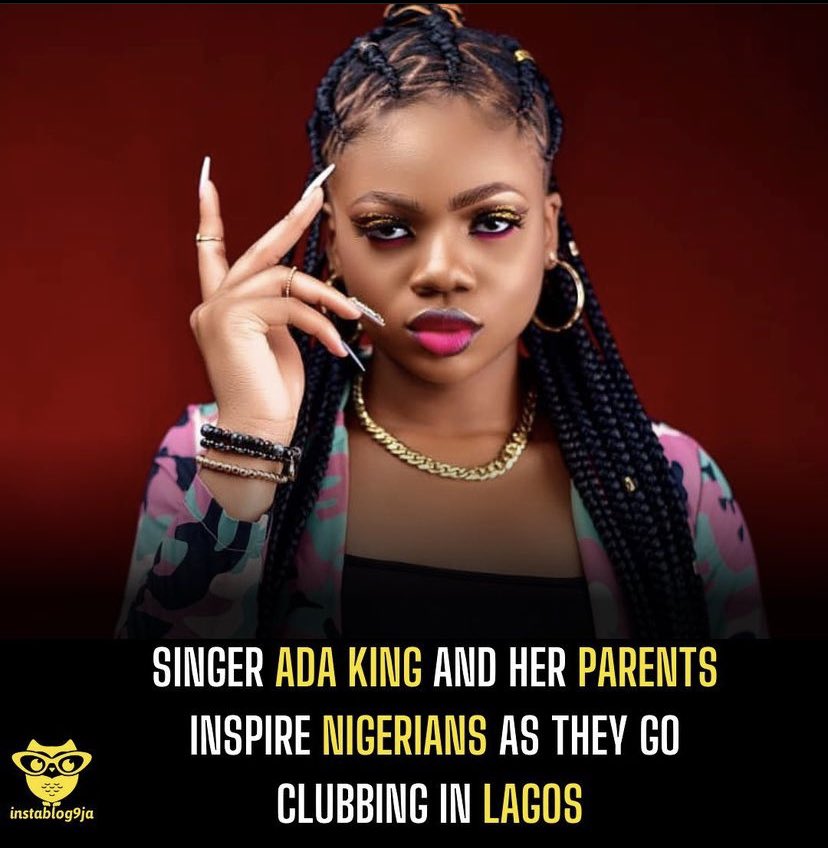 Entdaily001's tweet photo. Nigerian-America based songster, @AdaKingOfficial and her parent is outside 🍾💃💜

📍 Club Quilox, Lagos 🇳🇬

—
#music #afrobeats #adaking #lagos #davido #wizkid #olamide #rema SEYI Spyro portable asake burna https://t.co/ihN6e6iZE2