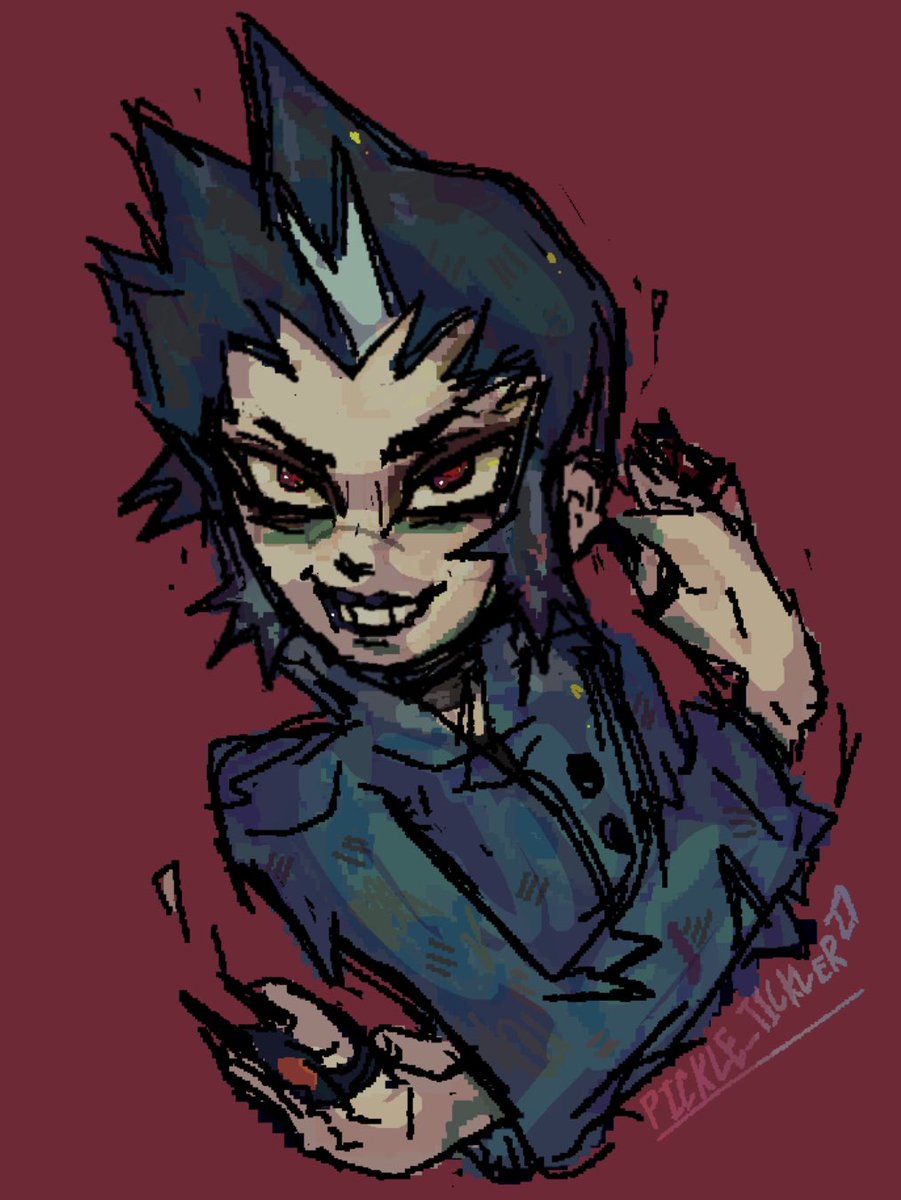 eikichi is so cool i want his hair #persona2