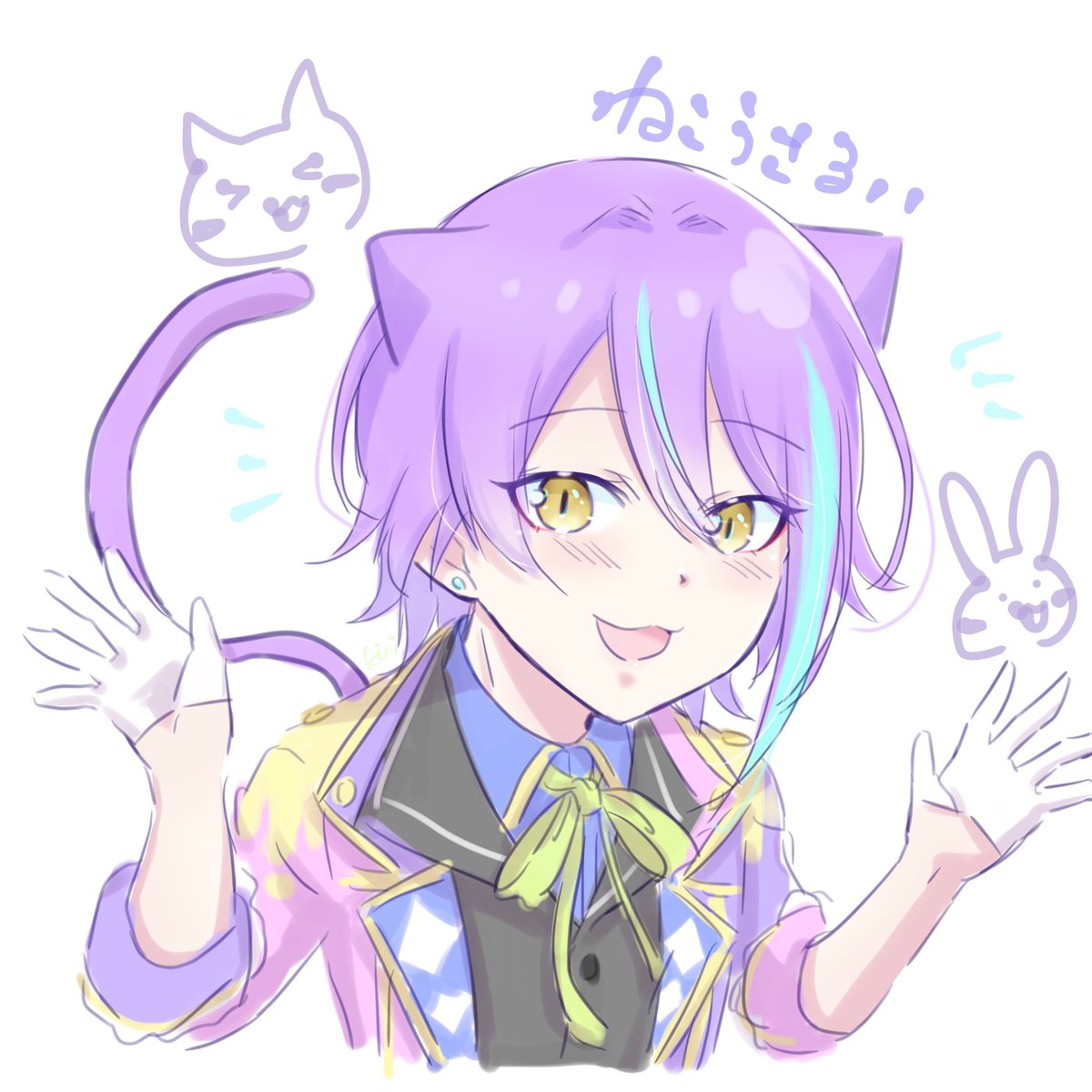 คามิชิโระ รุย จงออกมา on Twitter: "RT @kiri_sumire: 🐈🐇るぃ"