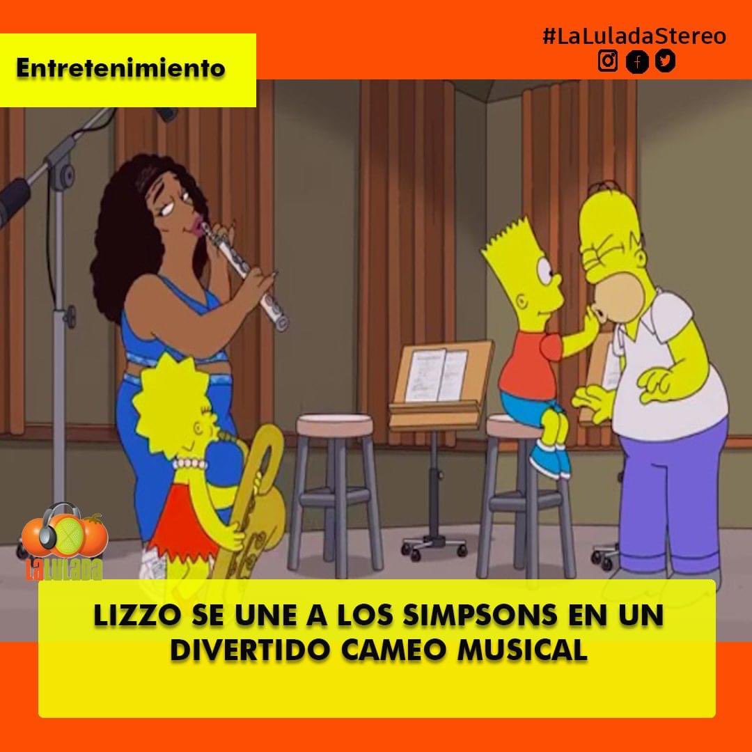 En un avance del próximo episodio, podemos ver a Lizzo interpretando la sintonía de la serie con su característica flauta travesera, en una divertida escena junto a Lisa, Bart y Homer Simpson. laluladastereo.com/web/