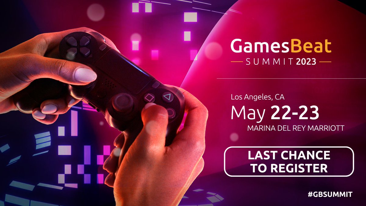 GamesBeat's tweet image. We&apos;re kicking off our #GBSummit event in ONE day! 🎉 We can&apos;t wait to see you all in person &amp;amp; hear the latest in #GenerativeAI, #Web3, #metaverse, and Hollywood &amp;amp; #Games. Check out our website for information on the sessions: bit.ly/3ojwkDg