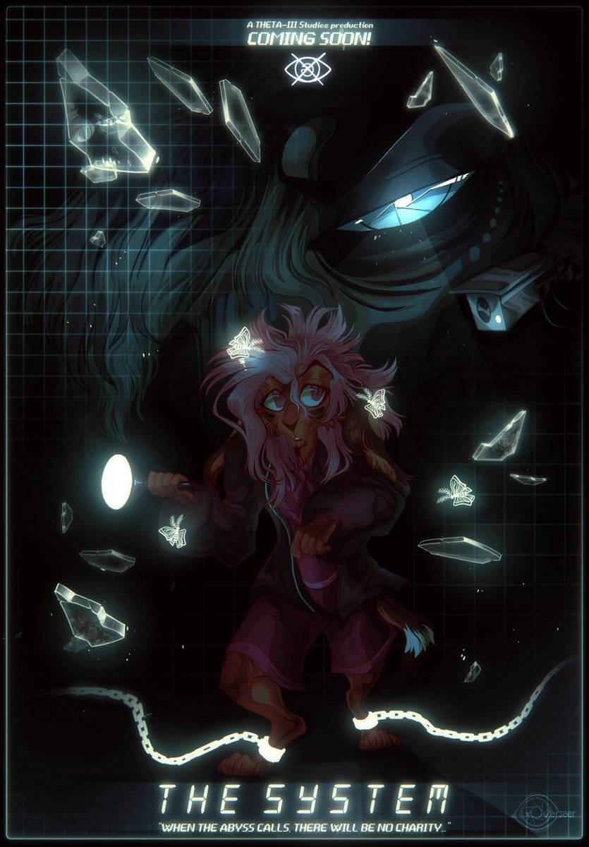 THE SYSTEM cover art by @x0verseer as the series is being worked on ...