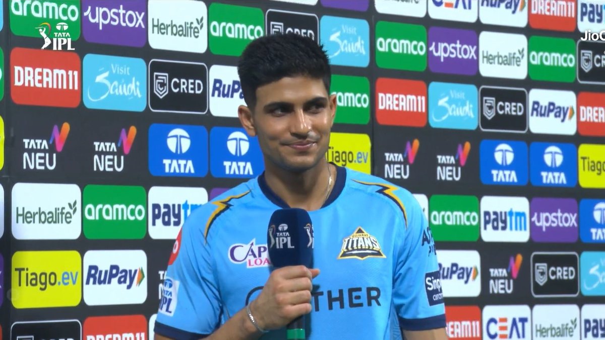 Shubman Gill said, 'hopefully we'll win in Chennai against CSK and make it to our 2nd Final'.