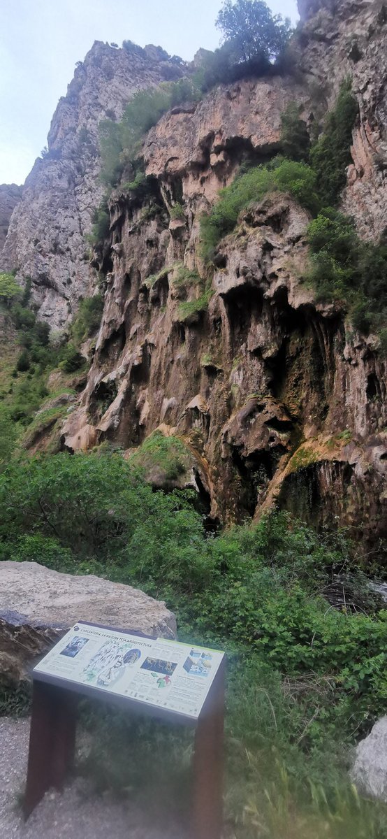 marcdelparc's tweet photo. L'Argenteria, situada a la Reserva Natural del Congost de #Collegats i #XarxaNatura2000, és un monument geològic excepcional. Formada per un immens travertí fruit de la precipitació del carbonat càlcic sobre la matèria vegetal. Hi ha qui diu que fou font d'inspiració de Gaudí! https://t.co/sKIIkJk6ZP