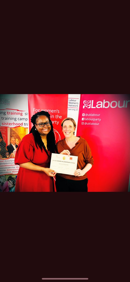 I had one of the best learning experiences with the #JoCoxLeadership Scheme. Thank you to all in cohort 5 and all the trainers. To the future cohort 6,  dare greatly and maximise every opportunity to develop. Graduates, see you all at @UKLabour conference 🌹