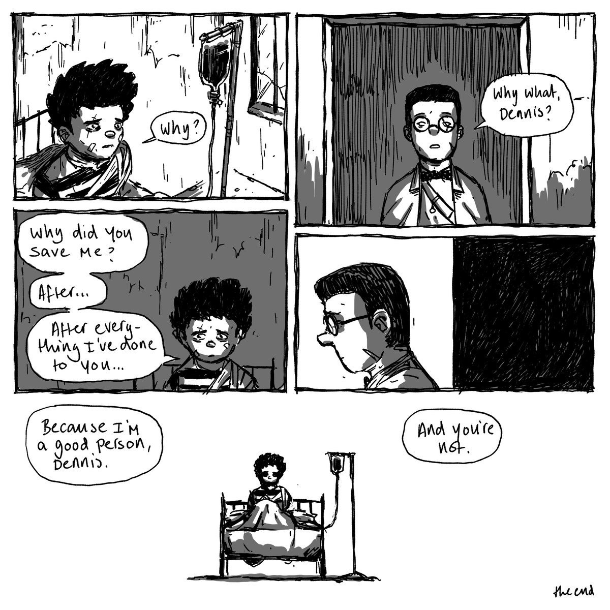 "May you find your worth in the Waking World." 

And that's the last page! Just a funny little idea I had in my head that turned into a fun project. I often think about the Beano and it's characters now I'm older... 

<a href="/BeanoOfficial/">Beano</a> 
<a href="/fromsoftware_pr/">FROMSOFTWARE</a>