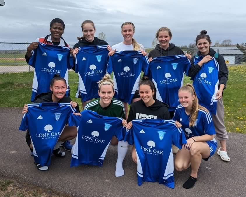 🎉 Happy One Year Anniversary to Lone Oak Brewery!
Our senior teams will be wearing their new kits with pride! Wishing everyone a successful season. 
Cheers to <a href="/loneoakbrew/">Lone Oak Brewing Co</a> + <a href="/WCRoyalsFC/">WinsloeCharlottetownRoyalsFC</a>  👏 👏 👏