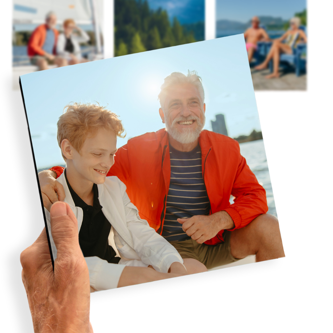 Make this Father's Day unforgettable with a thoughtful and unique gift that your dad will treasure. Order a photo tile with the #FreePrintsPhototiles app today!