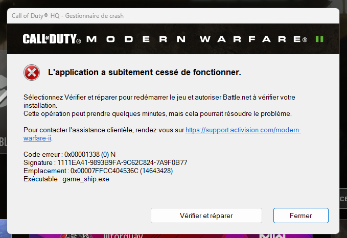 sd_zeko's tweet photo. Quelqu'un a une solution? #mw2 #ModernWarfareII #ModernWarfare2 https://t.co/JsWG3Hocl1