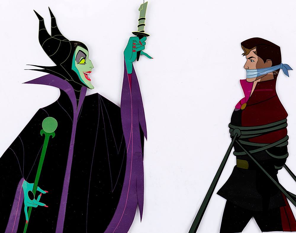 #Disney Sleeping Beauty #Maleficent #Malefice #ProductionCel

Sold for $2,400 before 2015

More #CartoonCel & #Cels / #Cel here : on.fb.me/1Q5aus3

#Cartoon #Animation #SleepingBeauty