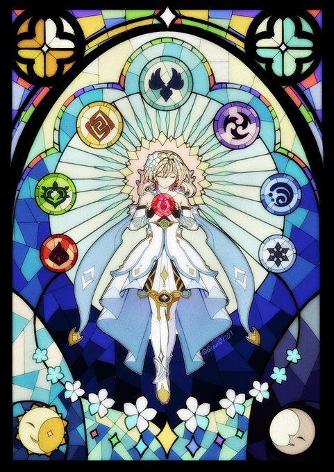 「full body stained glass」 illustration images(Latest)
